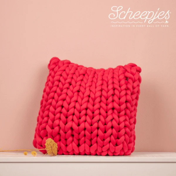 13738 Knitted Cushion Cover by Scheepjes Design