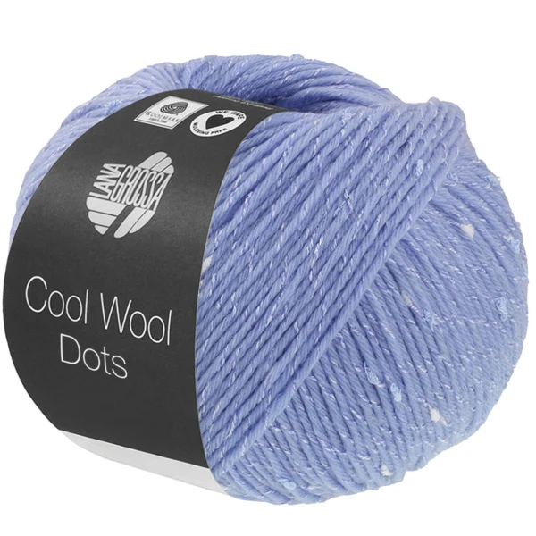 Lana Grossa Cool Wool Dots 01 Light blue