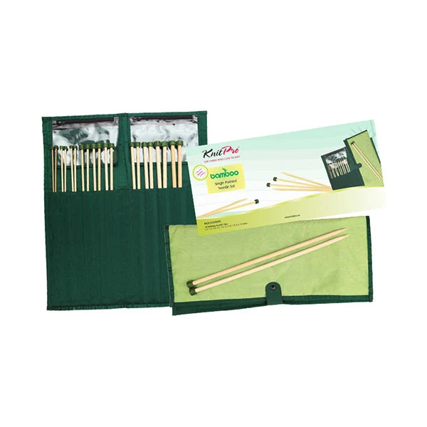 KnitPro Bamboo Single Pointed Needle Set 25 cm