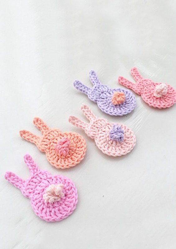 Sweet crocheted Easter bunnies