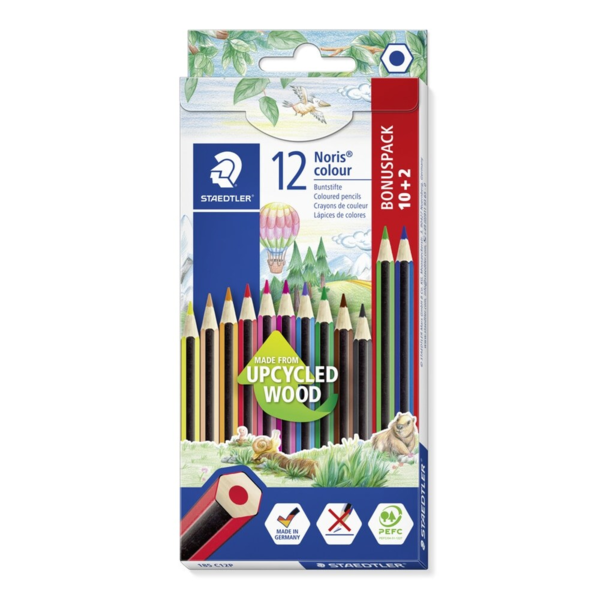 STAEDTLER Noris Club 185 Coloured Pencils, 12 pcs
