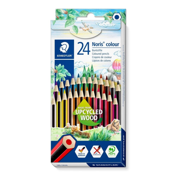 STAEDTLER Noris Club 185 Coloured Pencils, 24 pcs