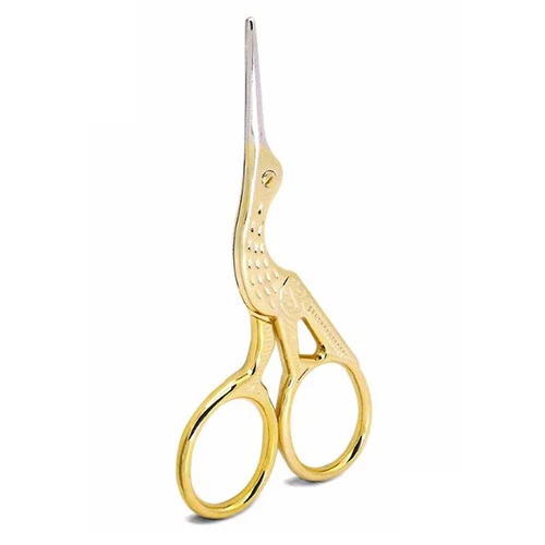 HobbyArts Scissors, Stork, Gold, 9 cm