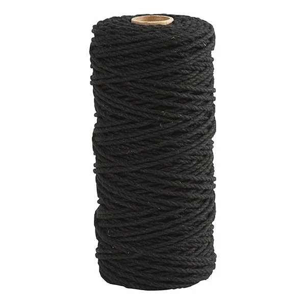 Macramé Cord 2mm 100m 50 Black