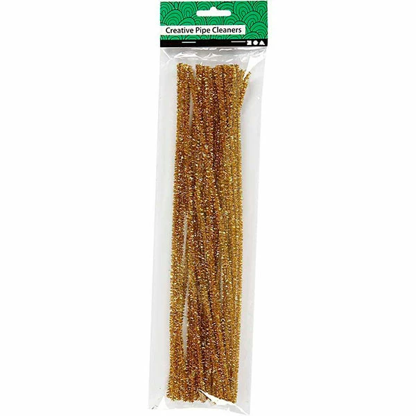 400pcs Gold Pipe Cleaners Chenille Stem, Pipe Cleaners Craft Supplies, for  DIY, Making Toys, Creative Home Art Craft Decorations (6mm x 12 Inch)