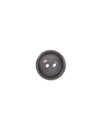 Du Store Alpakka Horn button Grey, 15 mm (LB26-15)