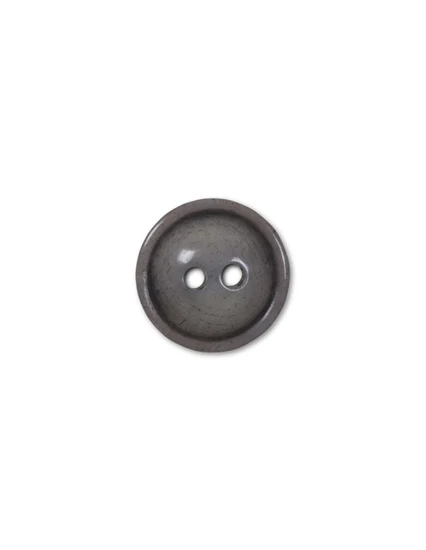 Du Store Alpakka Horn button Grey 18 mm (LB26-18)