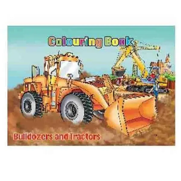 Coloring book A4 Bulldozers & Tractors, 16 pages