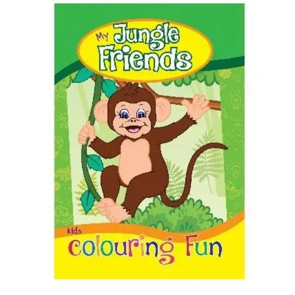 Coloring book A4 My Jungle Friends, 16 pages