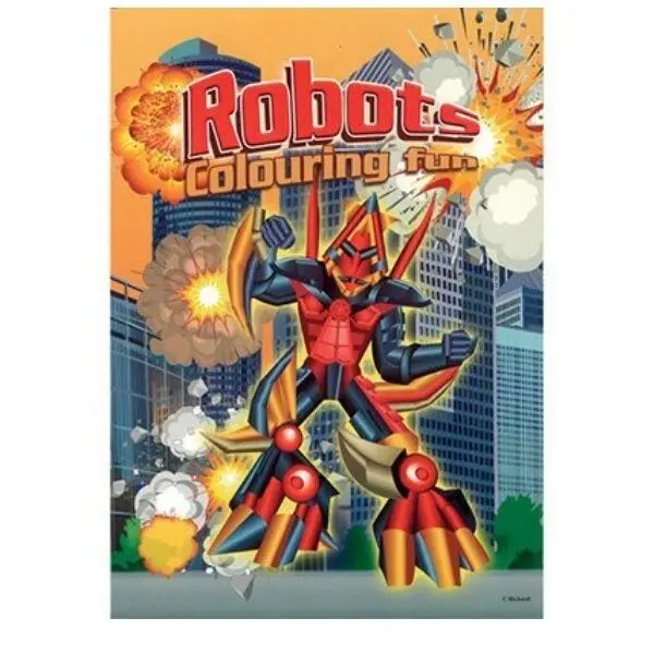 Coloring book A4 Robots, 16 pages