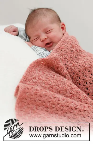 46-12 Dream Sand Blanket by DROPS Design