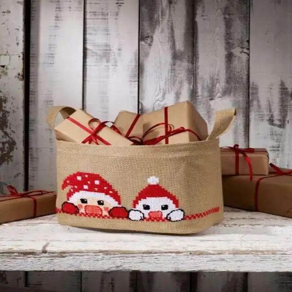 Embroidery  kit Christmas basket