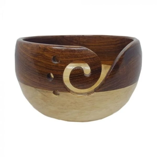 Scheepjes Yarn Bowl Rosewood and Pinewood