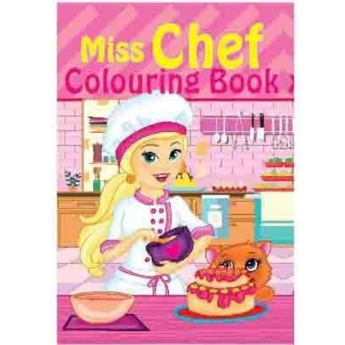 Colouring Book A4 Miss Chef, 16 pages
