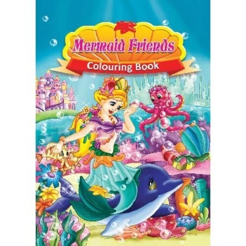 Colouring Book A4 Mermaid Friends, 16 pages