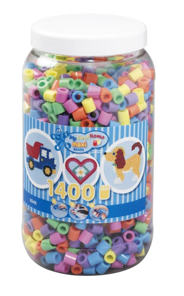 Hama Maxi Beads 1400 pcs. - Pastel Mix 50