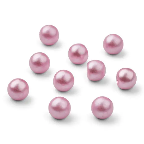 HobbyArts Pearl Buttons, Purple, 12 mm, 10 pcs