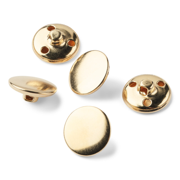 LindeHobby Gold Buttons, 20 mm, 5 pcs