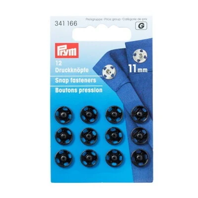 Prym Snap fasteners Black, 6-21 mm