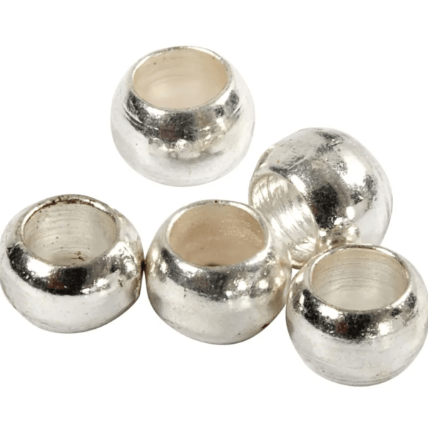 Crimp Beads Ø2 mm, 100 pcs. silver-plated