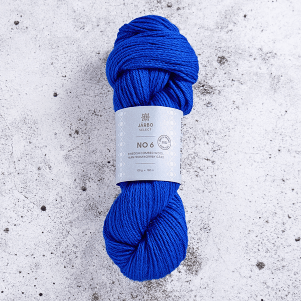 Järbo Select No 6 Swedish Combed Wool 53 Blue blue feelings