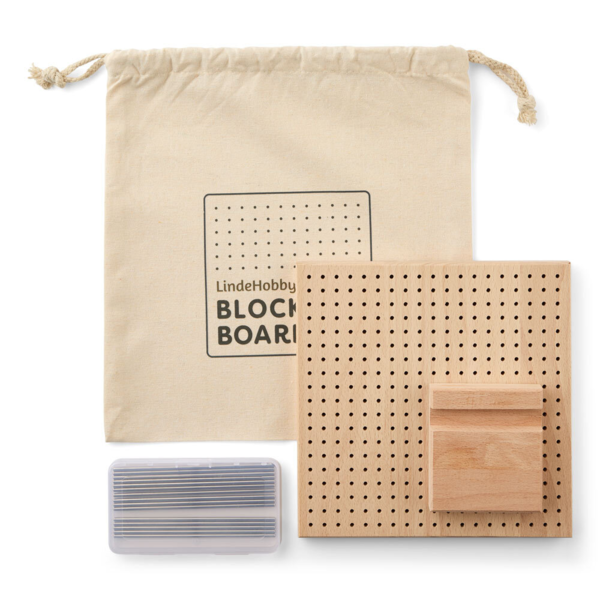 LindeHobby Blocking Board, Wood, 20x20 cm