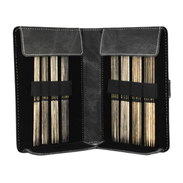 LYKKE Double-Pointed Needle Set Driftwood, Grey, 15 cm (2.00-3.75 mm)