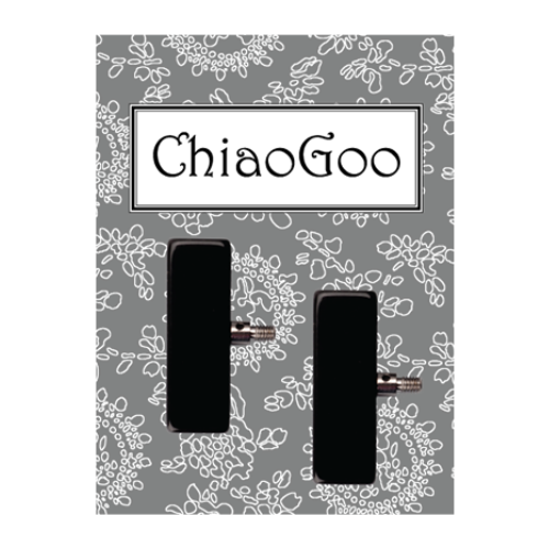 ChiaoGoo Cable Stoppers, 2 Pcs Large Black