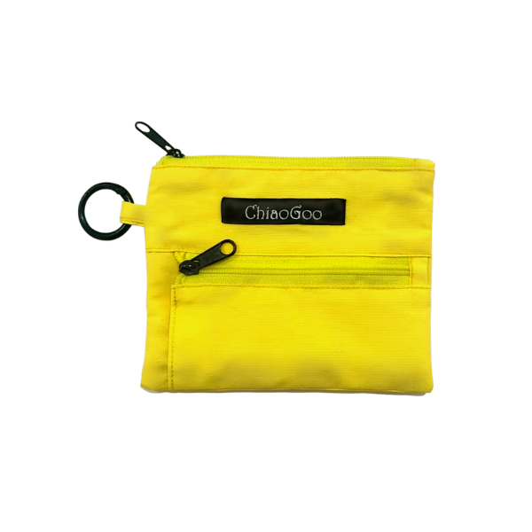 ChiaoGoo Accessory Pouch, Yellow, 12x9.5 cm