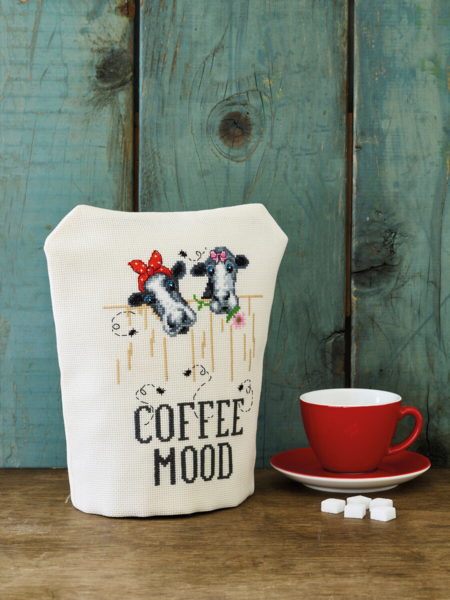 Embroidery Kit Coffee Mood 23x27 cm / 9.06x10.63 in