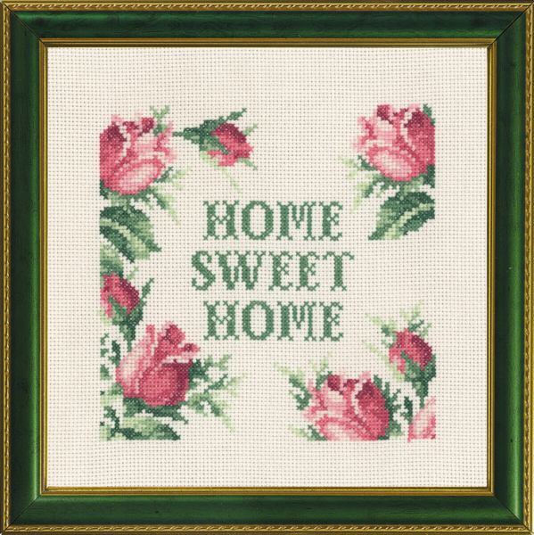 Embroidery Kit Home sweet home 5420/01 20x20 cm / 7.87x7.87 in