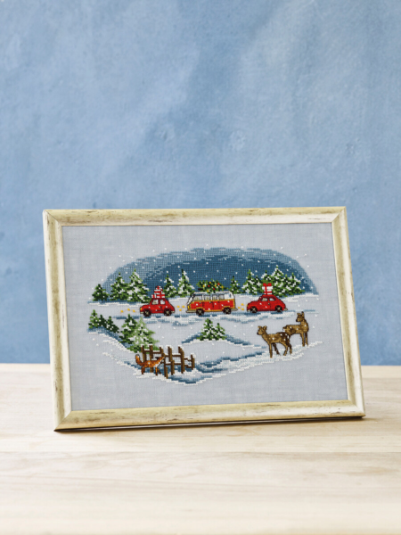 Embroidery Kit Home for Christmas R5704 30 x 20 cm / 12 x 8 in