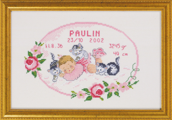 Embroidery Kit Baby Paulin 29 x 19 cm / 11.42 x 7.48 in R5425/82