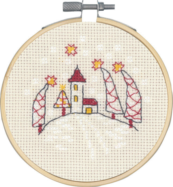 Embroidery Kit The Church with/5810/10 10 cm dia.
