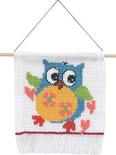 Embroidery Kit MFK owl 5119/18 16 x 18 cm / 6 x 7 in