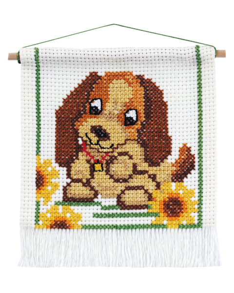 Embroidery Kit MFK Dog 16x18 cm / 6x7 in with 5119/18