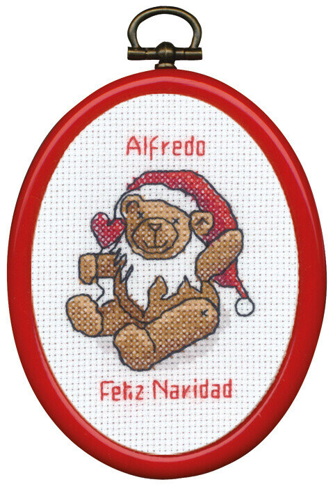 Embroidery Kit Elf Teddy Bear m/5961/30 7 x 9 cm / 2.76 x 3.54 in