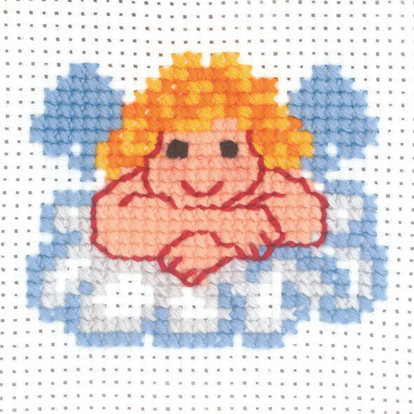 Embroidery Kit Angel 10 x 10 cm / 3.94 x 3.94 in