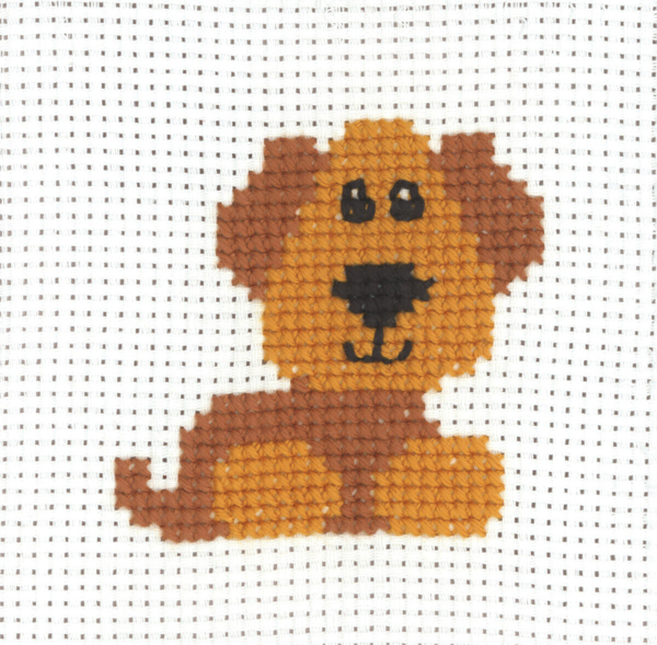 Embroidery Kit MFK Dog 8 x 8 cm / 3.15 x 3.15 in