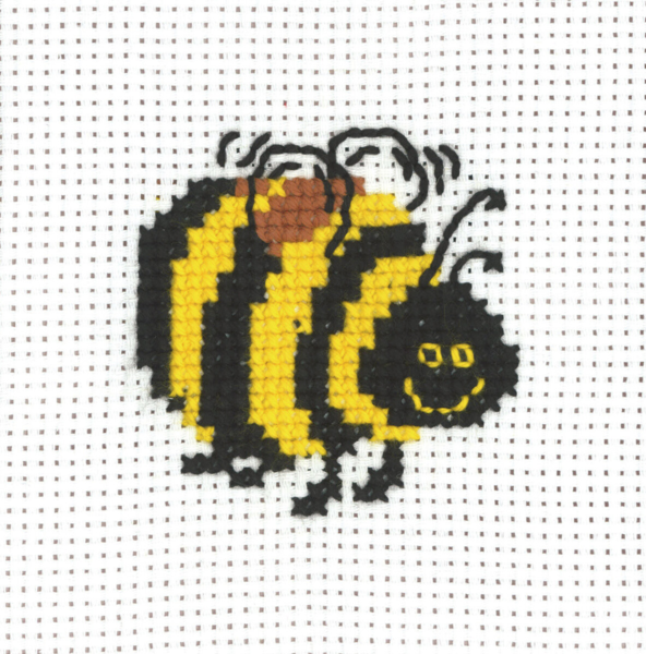 Embroidery Kit MFK Bee 8 x 8 cm / 3 x 3 in