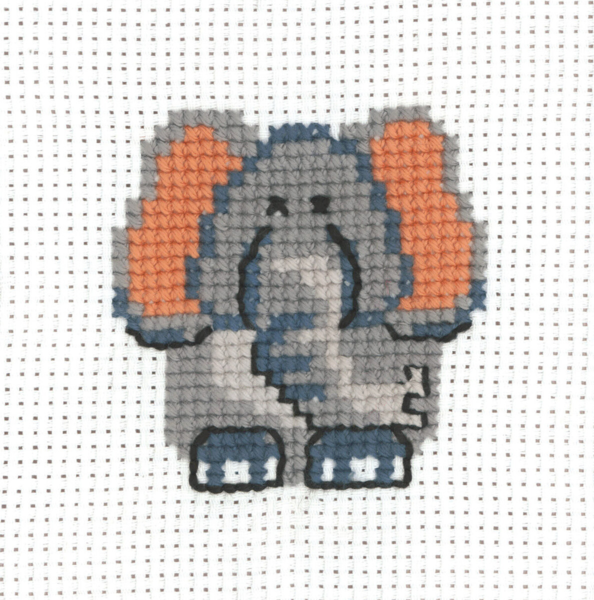 Embroidery Kit MFK Elephant 8 x 8 cm / 3 x 3 in