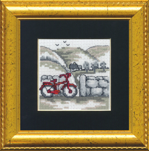 Embroidery Kit Bicycle R5412/82PP 11 x 11 cm/4.33 x 4.33 in