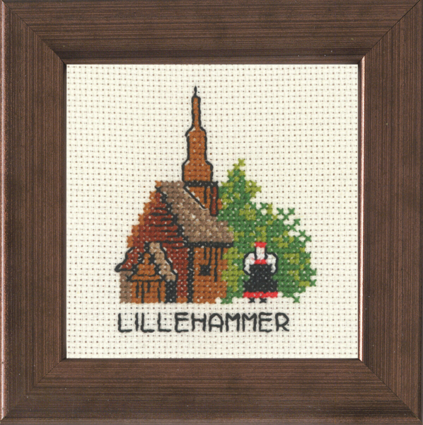 Embroidery Kit Lillehammer 10 x 10 cm / 3.94 x 3.94 in R5370