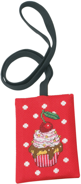 Embroidery Kit Cup Cakes 8 x 13 cm / 3.15 x 5.12 in