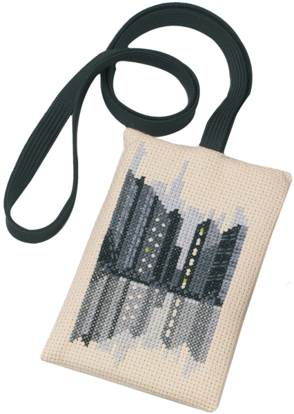 Embroidery Kit Skyline 8 x 13 cm / 3.15 x 5.12 in
