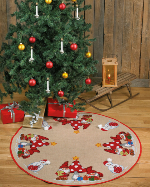 Embroidery Kit Toadstool and Elves Ø 116 cm / Ø 45.67 in dia.