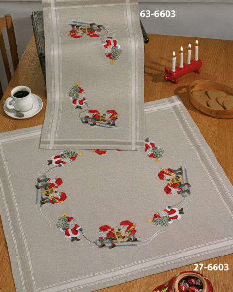 Embroidery Kit Three Elves 40x80 cm / 16x31 in