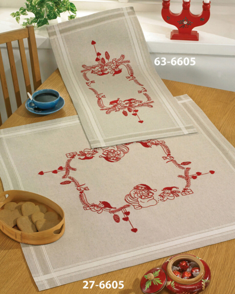 Embroidery Kit Small Elves 40 x 80 cm / 15.75 x 31.5 in