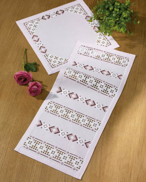 Embroidery Kit Hardanger 30 x 72 cm / 11.81 x 28.35 in