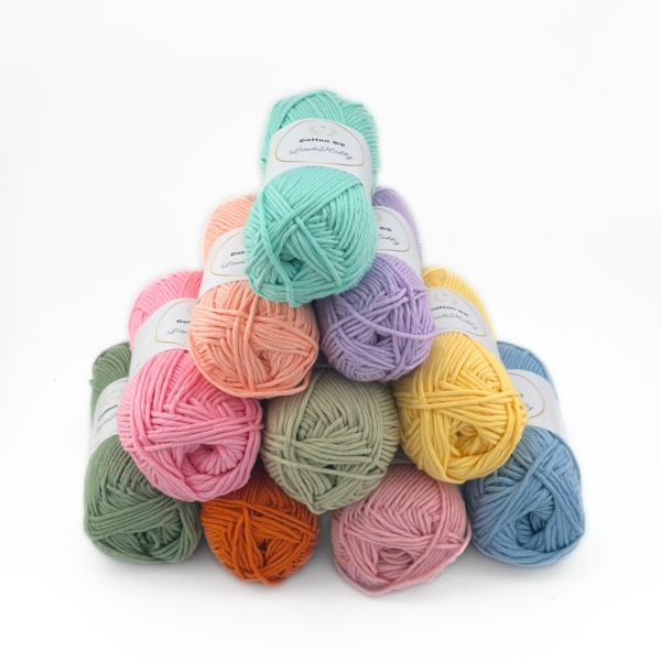 LindeHobby Cotton 8/8 - Soft Pastel Dream, 10 balls